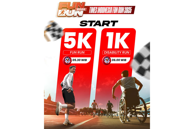 Flyer TIMES Indonesia Fun Run 2025. (Dok. TIMES Indonesia)