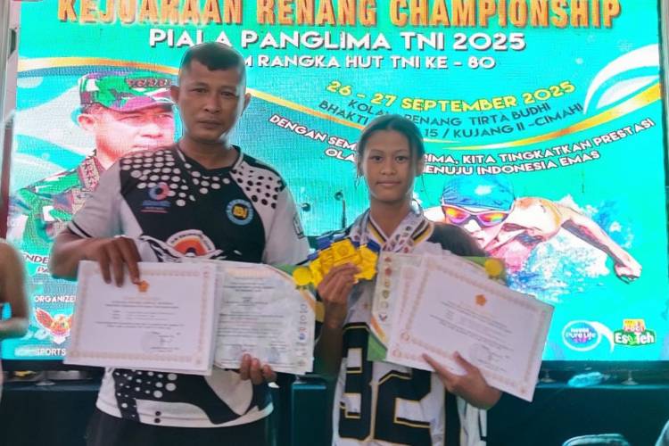 Harumkan Daerah, Putri Babinsa Kodim Majalengka Sabet 8 Emas Piala Panglima TNI
