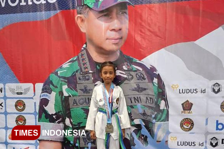 Siswi Majalengka, Haifa Wishanda Nasution Juara 2 Turnamen Taekwondo Panglima TNI 2025
