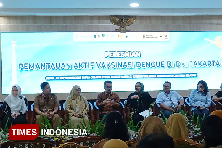 Kegiatan Peluncuran Pemantauan Aktif Vaksinasi Dengue di DKI Jakarta. (FOTO: Fahmi/TIMES Indonesia)