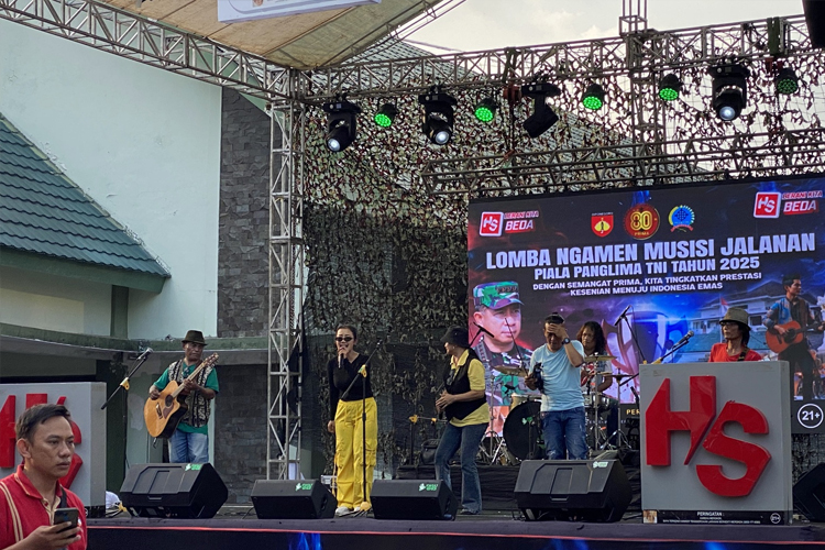 Acara Lomba Ngamen Musisi Jalanan Piala Panglima TNI 2025 di Museum TNI AD Dharma Wiratama. (FOTO: Pemkot Yogyakarta)