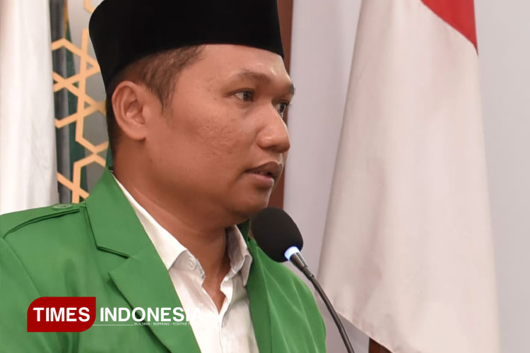 Ketua PC GP Ansor Pacitan, Zainal Arifin meminta Polisi Tindak Tegas Pelaku Pengeroyokan Banser di Tangerang (FOTO: Rojihan/TIMES Indonesia)