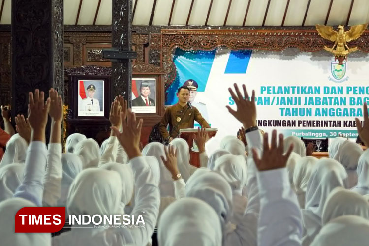 Bupati Purbalingga Fahmi M Hanif Lantik 134 PPPK dan 1 PNS