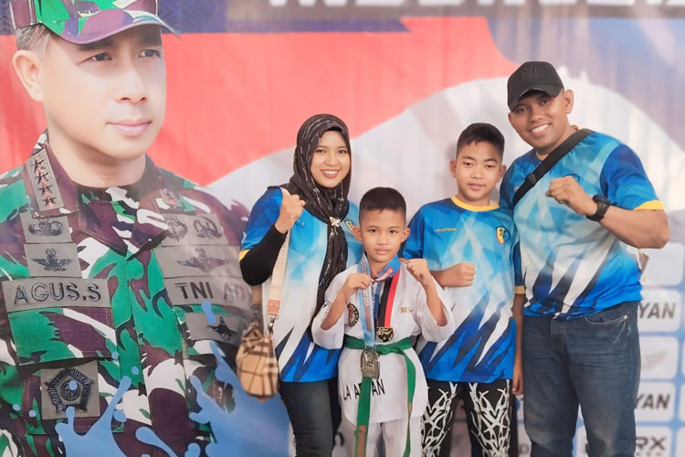 La Arfan Abdul Hafiz, Bocah Majalengka Rebut Perak Taekwondo di Panglima TNI Cup 2025