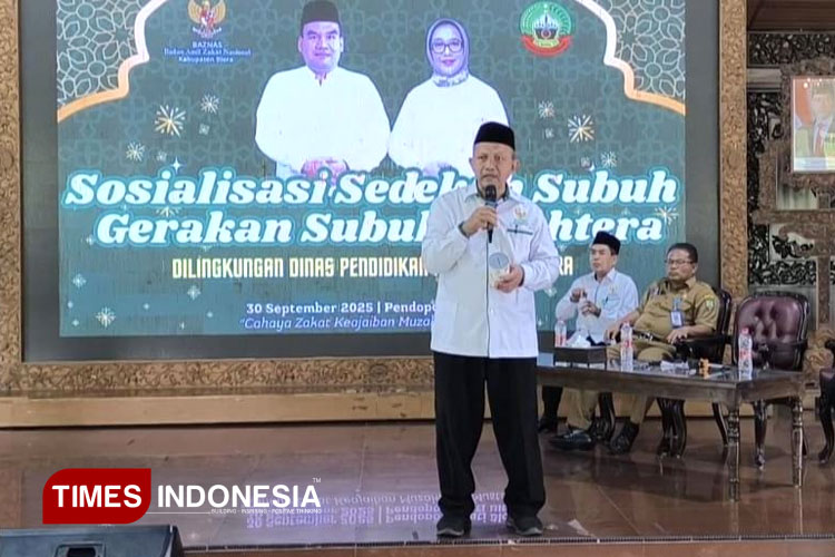 Sosialisasi Sedekah Subuh oleh Baznas Blora yang diadakan di Pendopo Kabupaten Blora. (FOTO: Rengga/TIMES Indonesia)