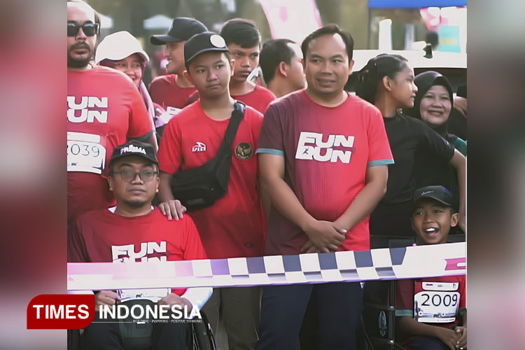 Wawali Kota Malang dan Kapolresta Dampingi Pelari Disabilitas di TIMES Indonesia Fun Run 2025