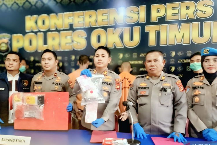 Polres OKU Timur Gagalkan Peredaran 1 Kg Sabu dan Ringkus Dua Bandar