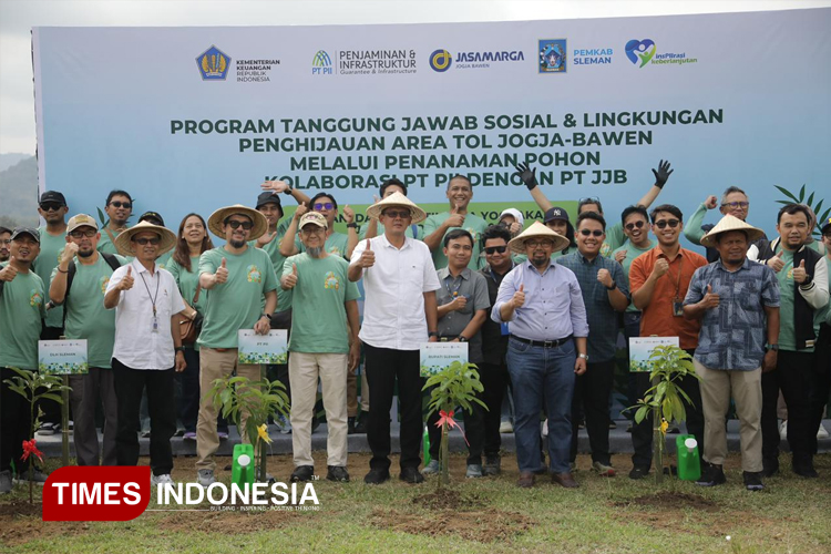 1.500 Bibit Pohon Ditanam di Sleman, Pemkab dan PT PII Dorong Pembangunan Berkelanjutan