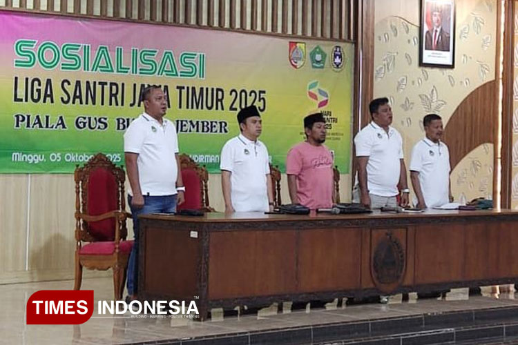 Sosialisasikan Liga Santri, Ketua Askab PSSI Jember: Ikon Pembinaan untuk Santri