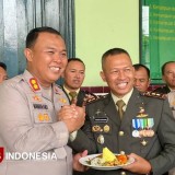 Kapolres Blora Beri Kejutan Tumpeng Untuk Kodim di HUT ke-80 TNI