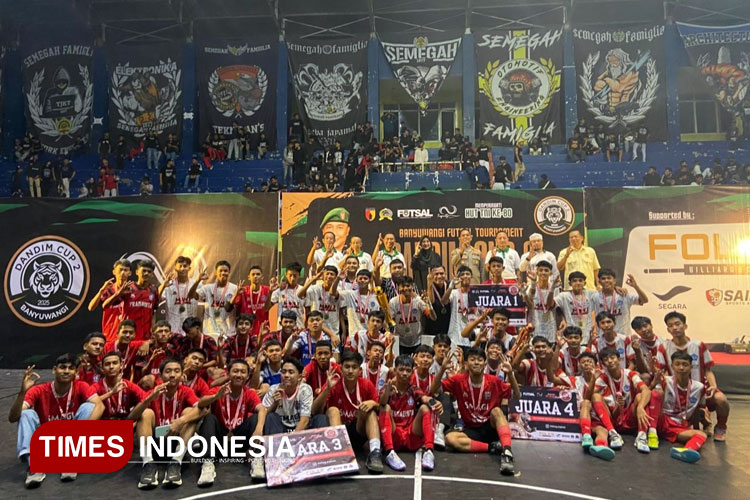 Turnamen Futsal Dandim Cup 2 Banyuwangi Berakhir, Berikut Daftar Juaranya