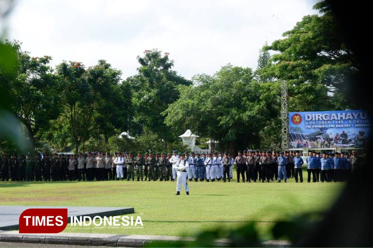 Peringatan HUT ke-80 TNI di Pacitan, Prajurit Diminta Bijak Gunakan Media Sosial