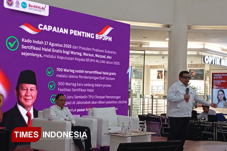 BPJPH Catat 9,6 Juta Produk Bersertifikat Halal, Dorong Akselerasi Warteg Halal Gratis
