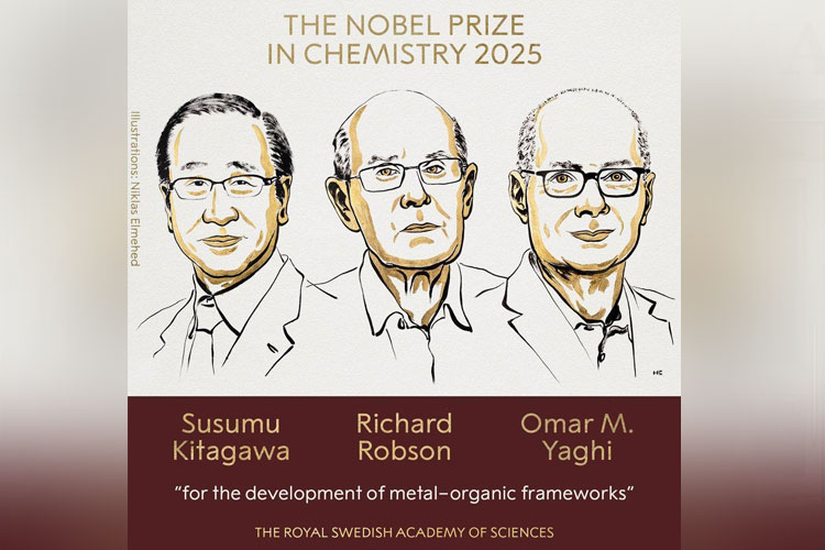 Temukan Kerangka Logam Organik (MOF), Tiga Ilmuwan Raih Nobel Kimia 2025