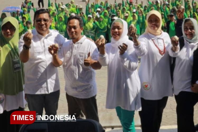 Ponorogo Rayakan Hari Telur 2025 dengan Senam Mustika Segar, Siap Lawan Stunting