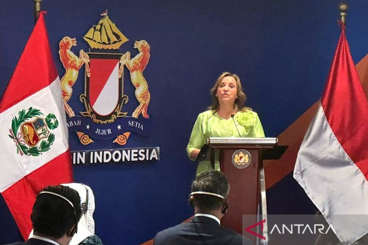 Presiden Peru Dina Boluarte saat berada di Jakarta. (FOTO: ANTARA/Cindy Frishanti/aa)