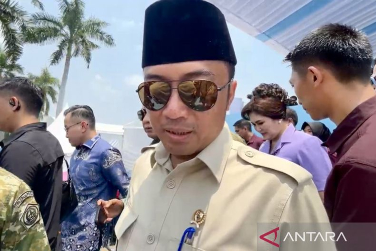 Menteri Sekretaris Negara Prasetyo Hadi, yang juga Juru Bicara Presiden RI di Lapangan Silang Monas, Jakarta, Minggu (5/10/2025). (FOTO: ANTARA/HO-Dokumentasi Pribadi)
