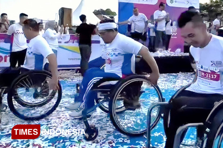 Kala Peserta Disabilitas Tunjukkan Semangat Tanpa Batas di Kadin Majalengka Runfest 2025