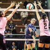 Final Four Livoli Divisi Utama 2025, Petrokimia Gresik Kandaskan Rajawali O2C Tiga Set Langsung