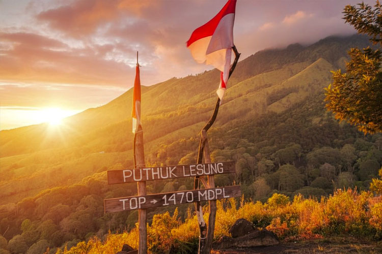 At 1,470 meters above sea level, Putuk Lesung offers one of the most accessible sunrise trails for beginner hikers in East Java. (Photo: Afanin Rushafah)