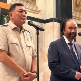Surya Paloh Temui Menhan Sjafrie Sjamsoeddin, Ini yang Dibahas