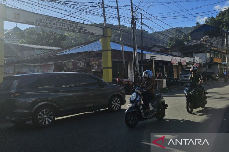 Suasana Kota Jayapura usai mengalami dampak gempa bumi 6,6 M dari Kabupaten Sarmi, Papua, Kamis (16/10/2025). (Foto: ANTARA/Qadri Pratiwi)