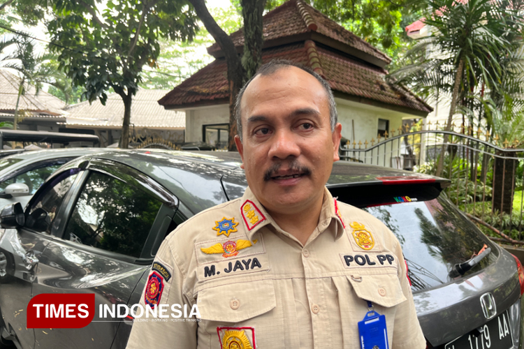 Kabid KKU Satpol PP Kota Malang, Mustaqim Jaya saat ditemui awak media. (Foto: Rizky Kurniawan Pratama/TIMES Indonesia)