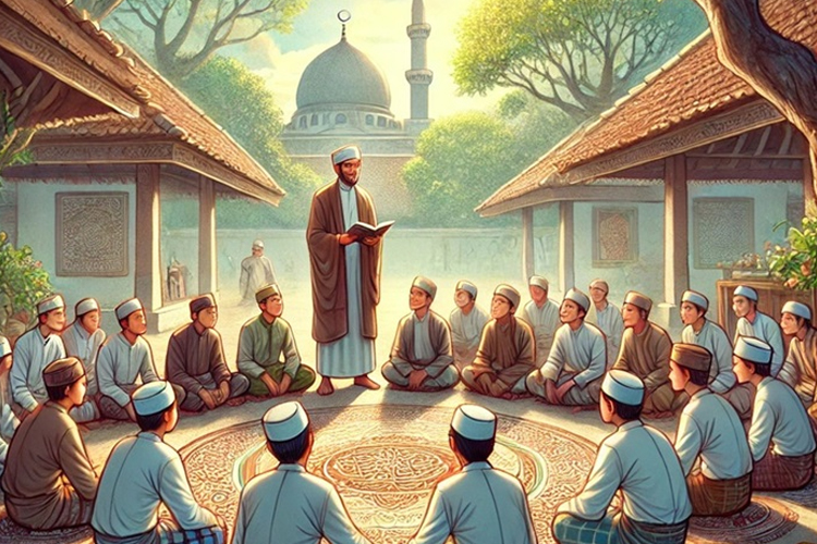 ILUSTRASI: Lebih dari sekadar lembaga agama, pesantren juga berperan sebagai pusat peradaban budaya dan tradisi intelektual (FOTO: tebuireng.online)