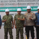 Dandim 0833 Malang Letakkan Batu Pertama Gerai Koperasi Desa Merah Putih