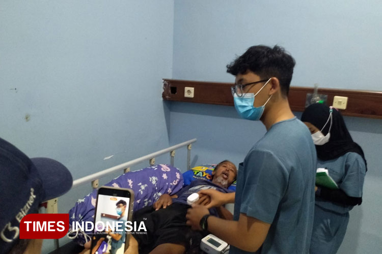 Mang Engkus kini menjalani perawatan di RSBP. (Foto: Susi/TIMES Indonesia)