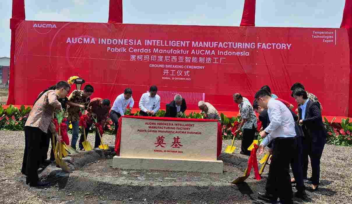 Upacara groundbreaking Senin, (20/10/2025) dihadiri jajaran pimpinan AUCMA Group di Kendal. (Foto: Dok)
