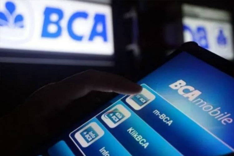 Pengguna mengakses layanan perbankan pada aplikasi BCA Mobile. (Foto: Antara/HO-BCA)