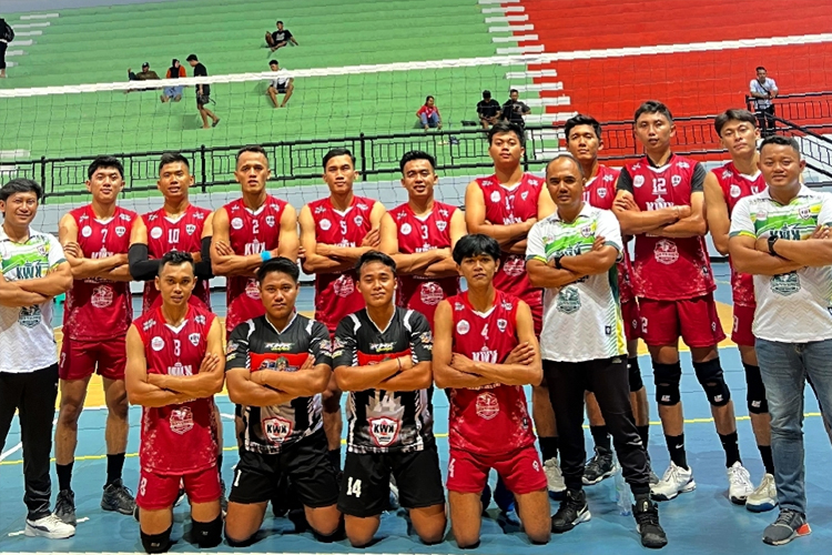 Tim voli putra KWK Gank asal Ponorogo yang akan berlaga di Livoli Divisi I 2025 (Foto:Gigih/TIMES Indonesia)
