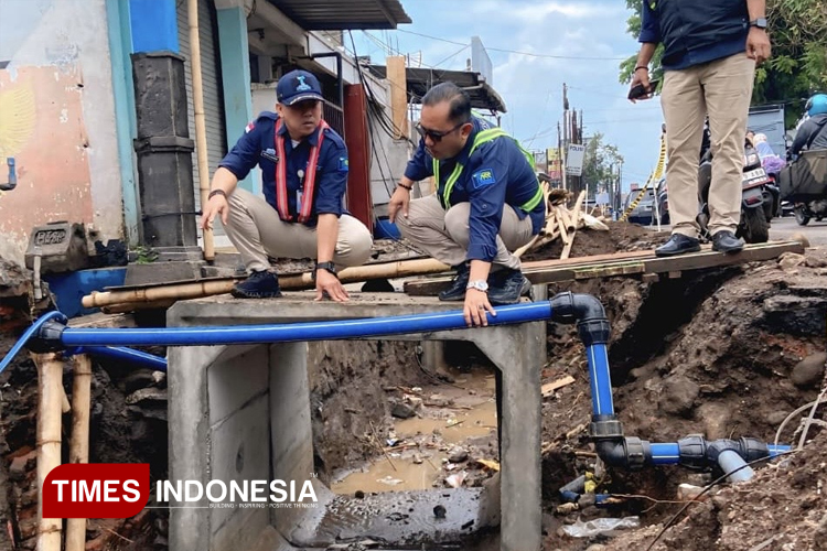 Pipa Bocor Akibat Proyek Drainase, Tugu Tirta Kota Malang Minta Maaf dan Bergerak Cepat Pulihkan Layanan