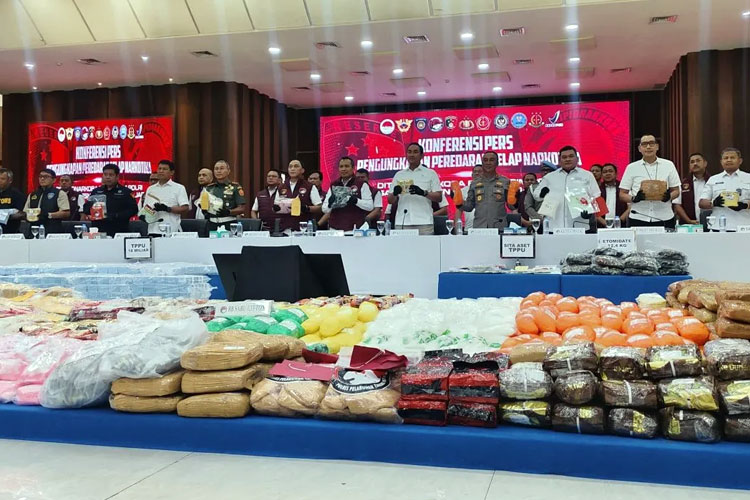Polri Sita 197,71 Ton Narkoba Sepanjang 2025, Ganja Dominasi Barang Bukti