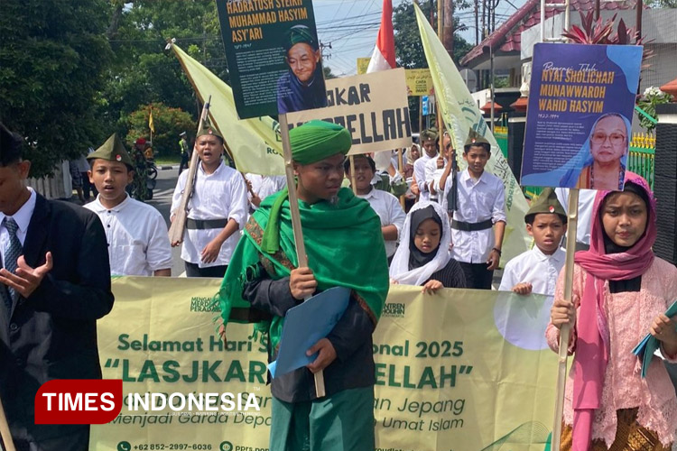 Santri Roudlotush Sholihin Raih Juara Harapan 2 Kirab HSN 2025 Sleman, Tampilkan Aksi Heroik