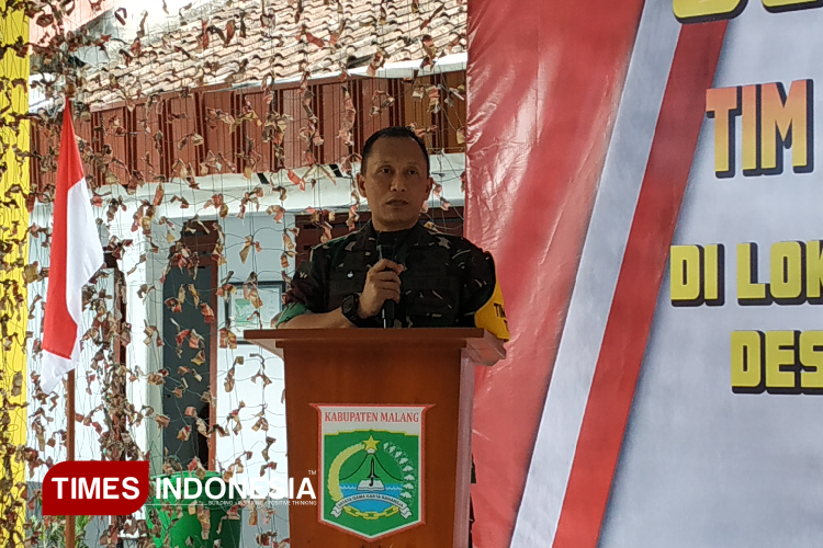 Tim Wasev TMMD ke-126, Paban V Bakti TNI Sterad Kolonel Inf M. Herry Subagyo. (Foto: Imadudin Muhammad/TIMES Indonesia)