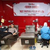 Peringati Hari Jadi Humas Polri ke -74, Polda Jatim Gelar Donor Darah