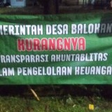 Bantah Tuduhan di Spanduk Gelap, Kades Balokang : Kami Terbuka dan Akuntabel