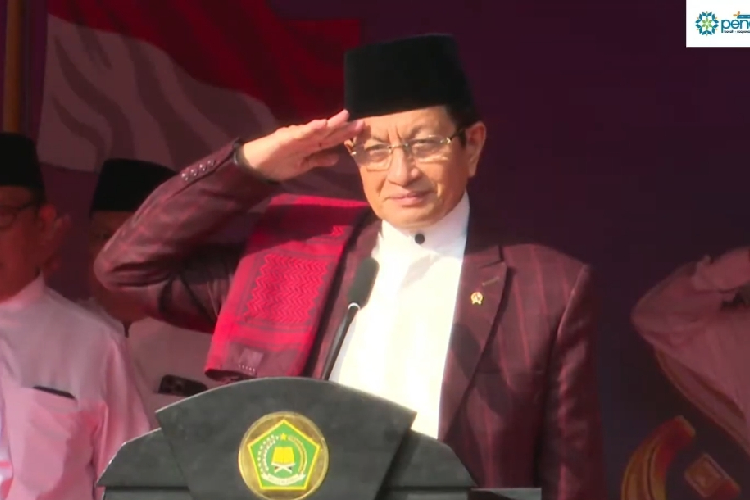 Apel Hari Santri Nasional, Menag Kembali Doakan Korban Pesantren Al Khoziny Sidoarjo