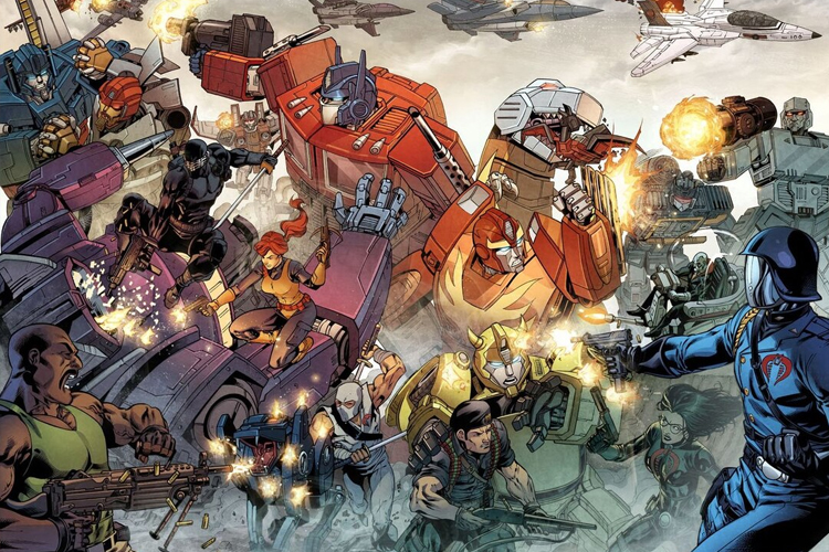 Crossover Transformers & G.I. Joe diadaptasi dari komik Energon Universe. FOTO: instagram