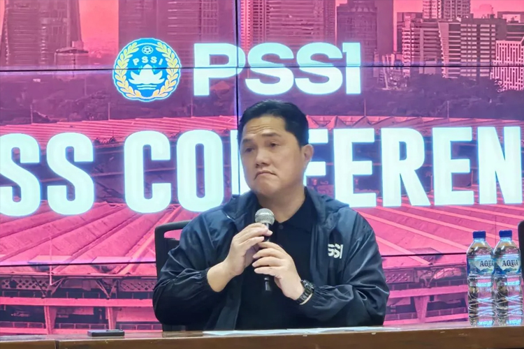 Ketua umum PSSI, Erick Thohir. (FOTO: RAUF ADIPATI/ANTARA)