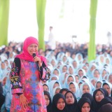 Gubernur Khofifah Hadiri Peringatan Hari Santri di Ponpes Mojosari Nganjuk
