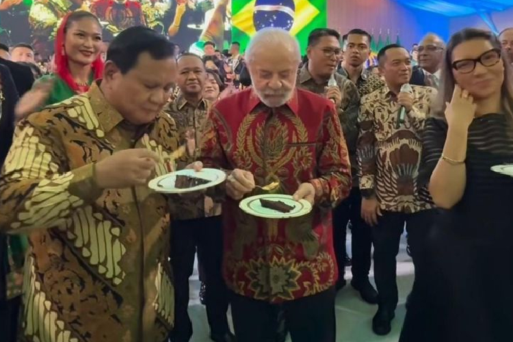 Prabowo dan Presiden Brazil Rayakan Ulang Tahun Bersama di Istana