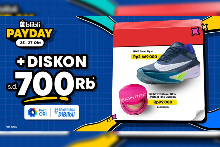 Diskon Gajian Blibli Hadir Lagi, Belanja Apa Saja Jadi Lebih Hemat di Promo Payday