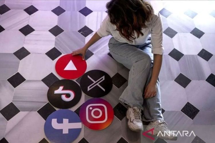 Ilustrasi - Logo-logo platform media sosial. (FOTO: ANTARA/Anadolu)