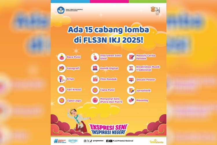 Ekspresi Generasi, Festival Lomba Seni dan Sastra Siswa Nasional 2025 Siap Lahirkan Inspirasi Bangsa