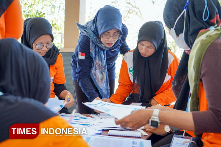 Puluhan kader posyandu di Kelurahan Guntung ikuti program Pedalgas Pupuk Kaltim. (Foto: Pupuk Kaltim for TIMES Indonesia)