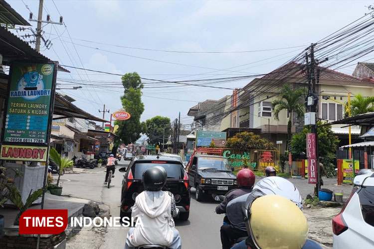 Lokasi ruas jalan tembus Griya Shanta menuju Candi Panggung. (Foto: Rizky Kurniawan Pratama/TIMES Indonesia)