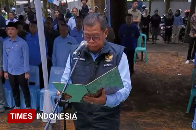 Bupati Majalengka, H Eman Suherman. (FOTO: Jaja Sumarja/TIMES Indonesia)